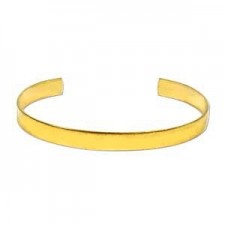 DQ Metal Cuff flat ¼ Inch - Raw brass
